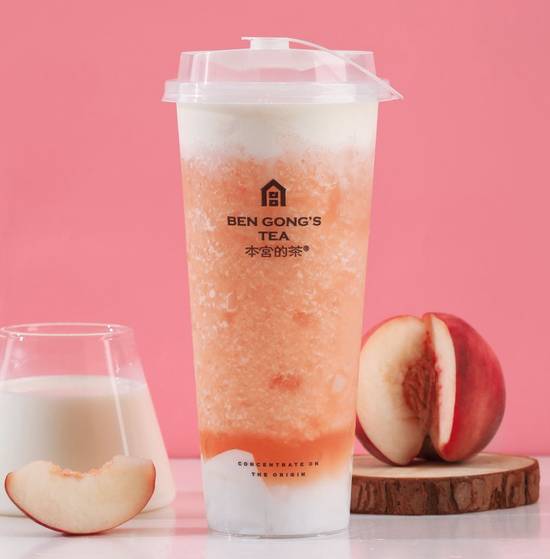 Peach cheese Slush / 蜜桃芝⼠
